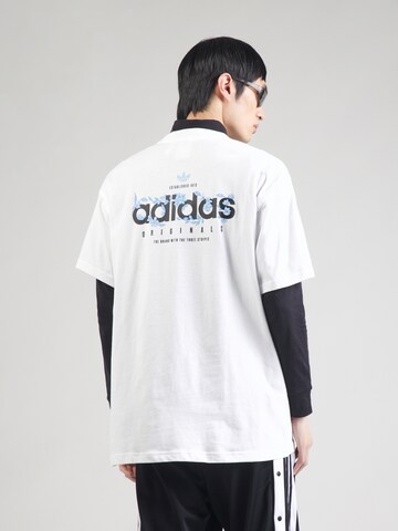 T-Shirt ADIDAS ORIGINALS en blanc : devant