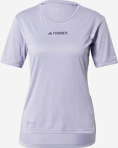 Sportiniai marškinėliai 'Multi' iš ADIDAS TERREX, spalva – levandų spalva / juoda, Prekių apžvalga
