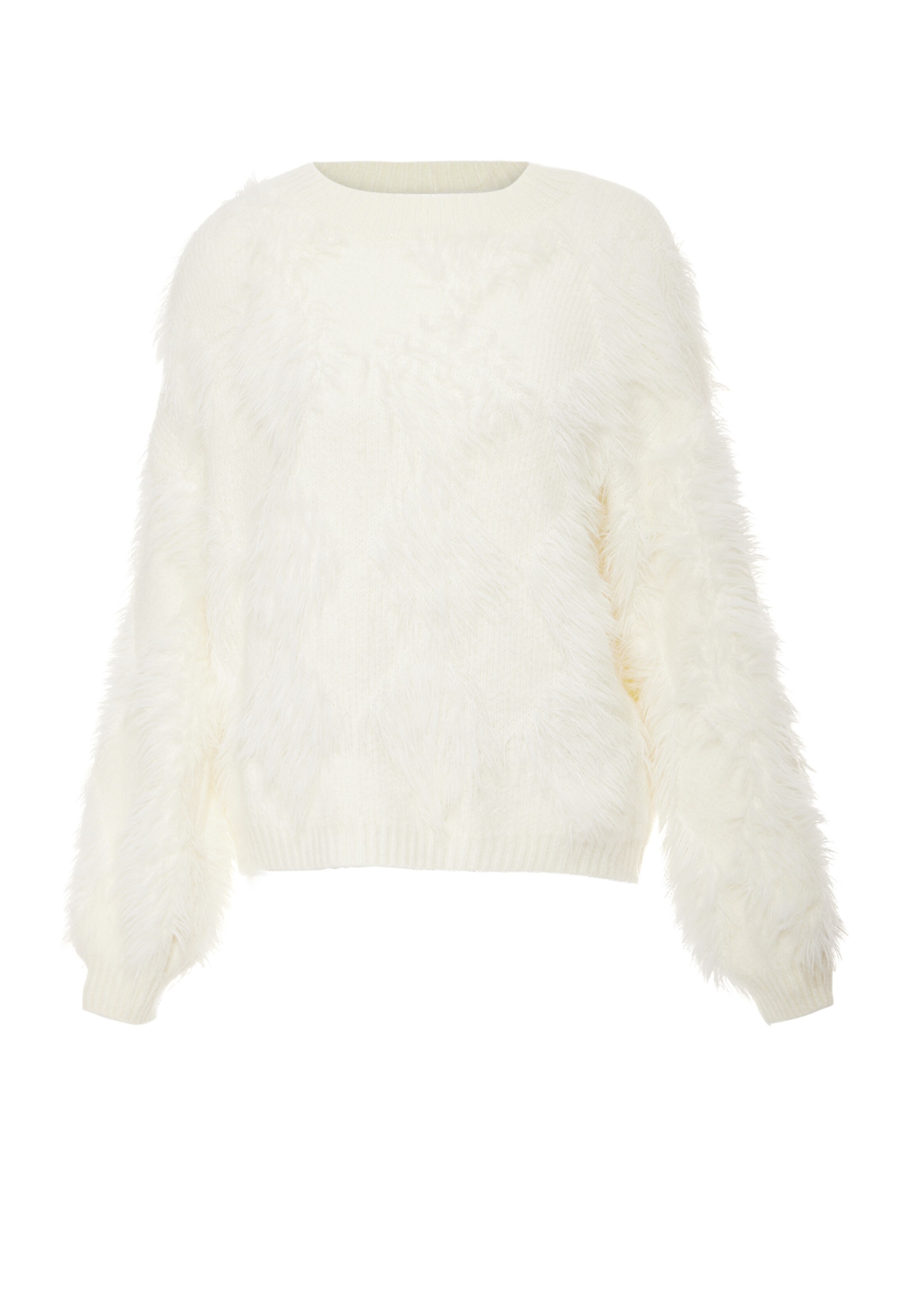 Poomi Trui in Wit: voorkant