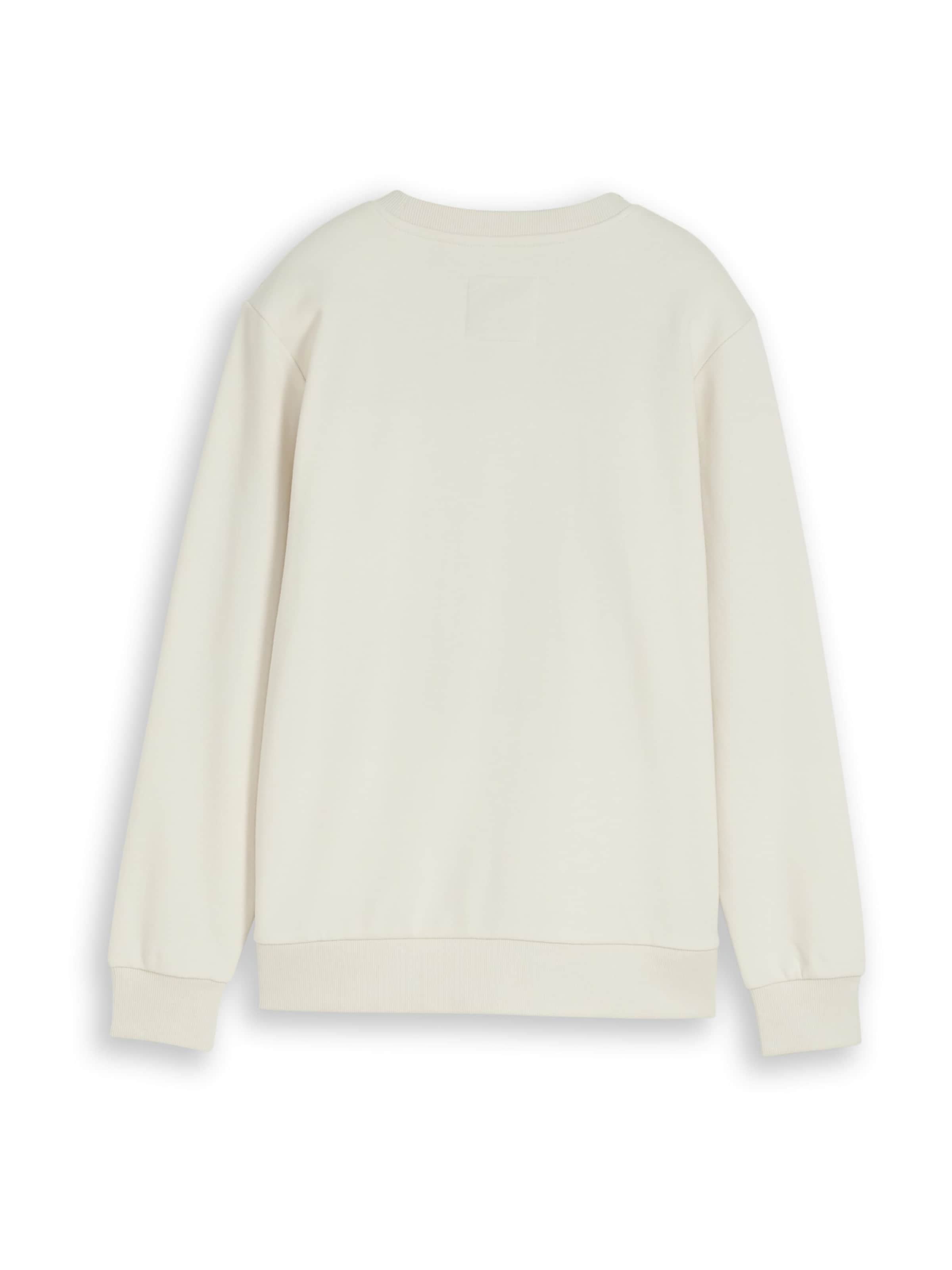 TOM TAILOR Sweatshirt in Weiß