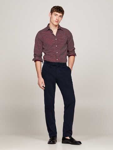 TOMMY HILFIGER Regular Fit Hemd in Rot
