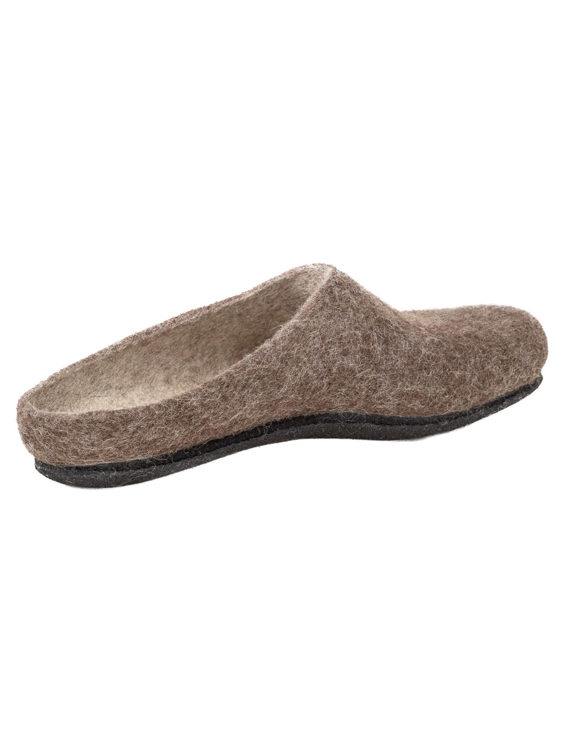 MagicFelt Slippers 'Filz' in Brown