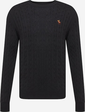Abercrombie & Fitch Sweater in Black: front