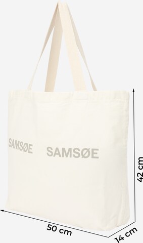 Samsøe Samsøe - Shopper 'Frinka' en blanco