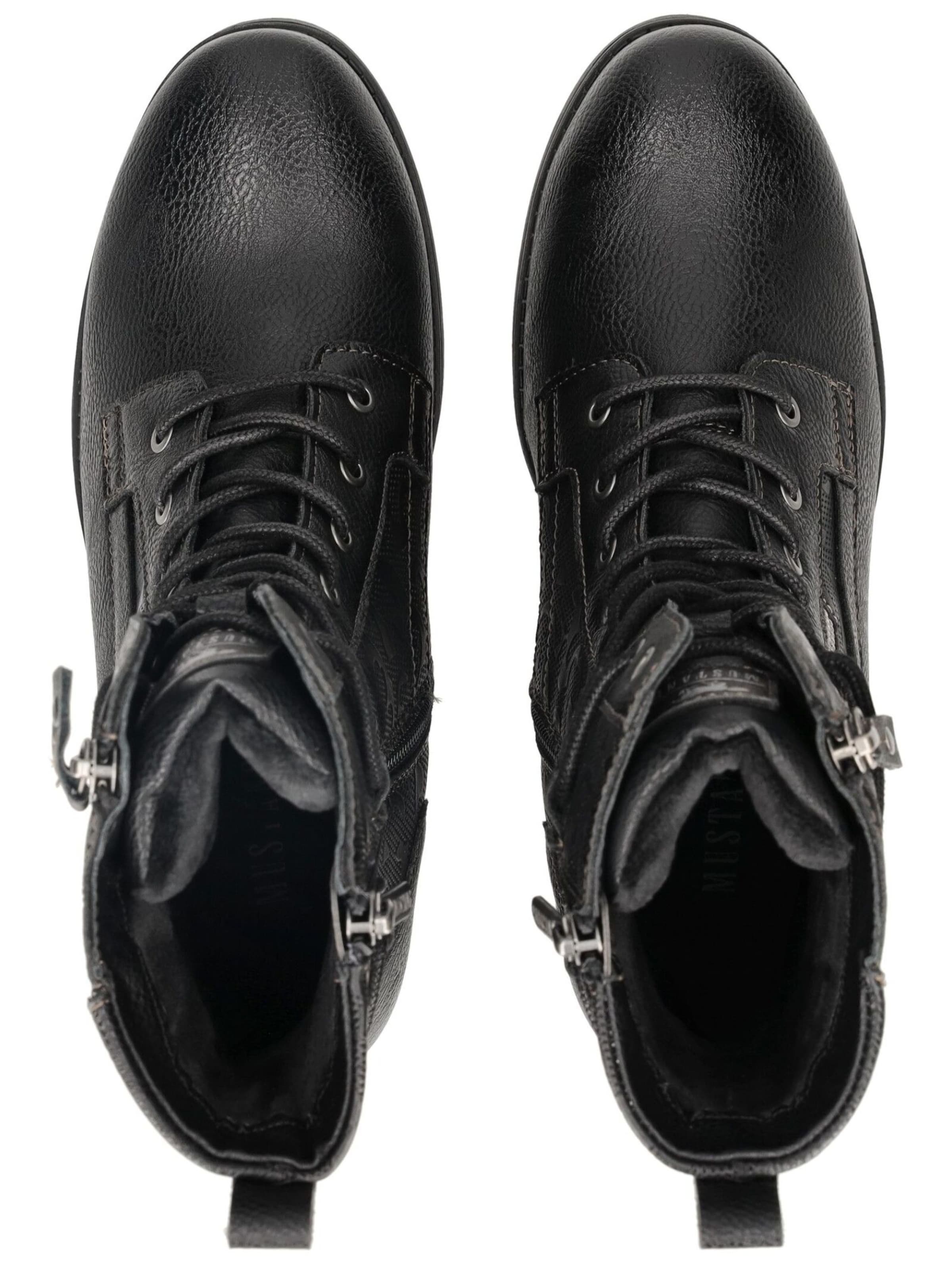 Bottines à lacets MUSTANG en noir