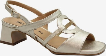 Sandales MELLUSO en argent : devant