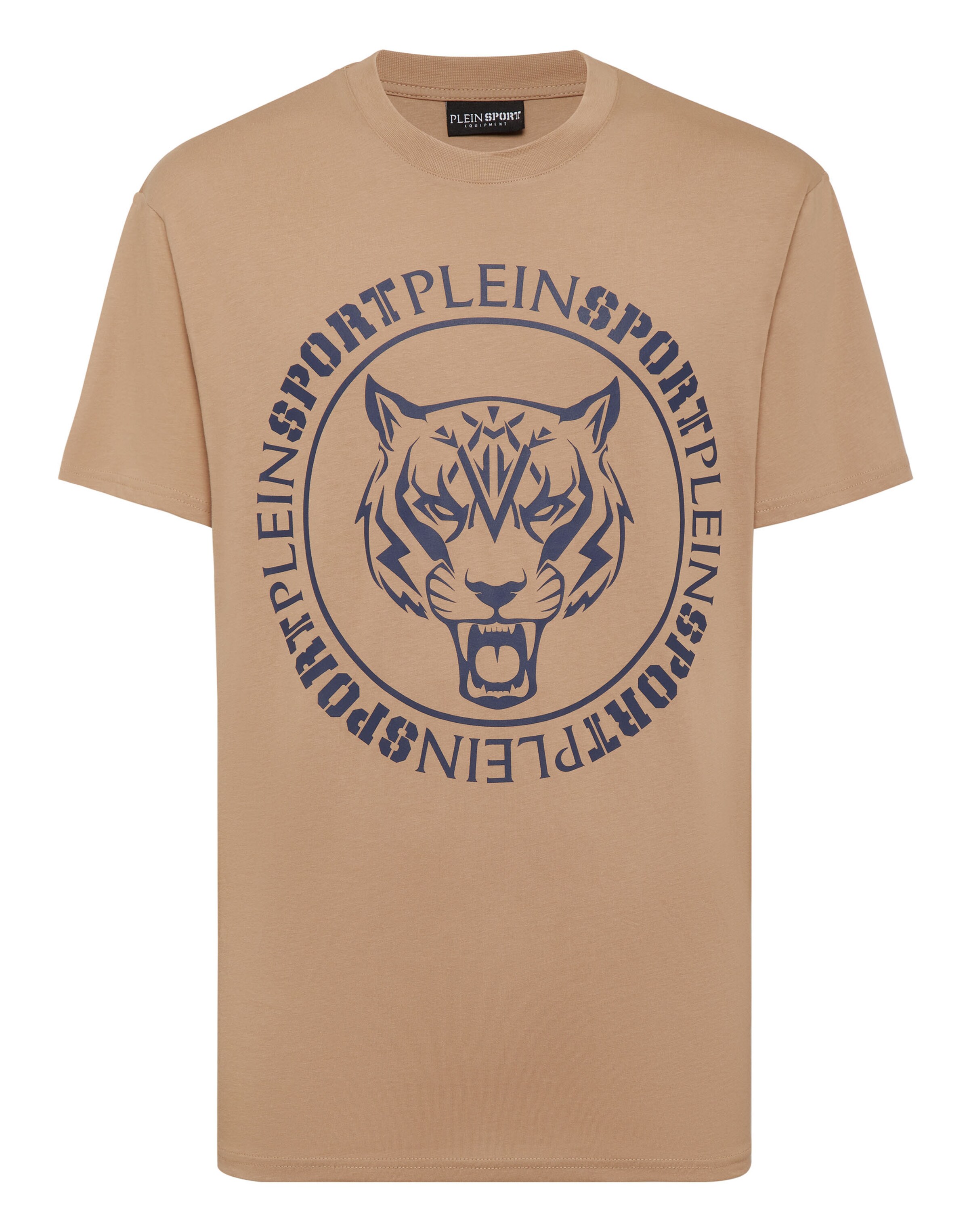 Maglietta 'Tiger' di Plein Sport in beige: frontale