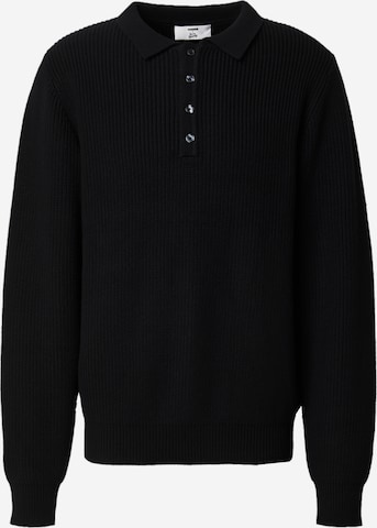 ABOUT YOU x Jaime Lorente Sweater 'Dominic' in Black: front