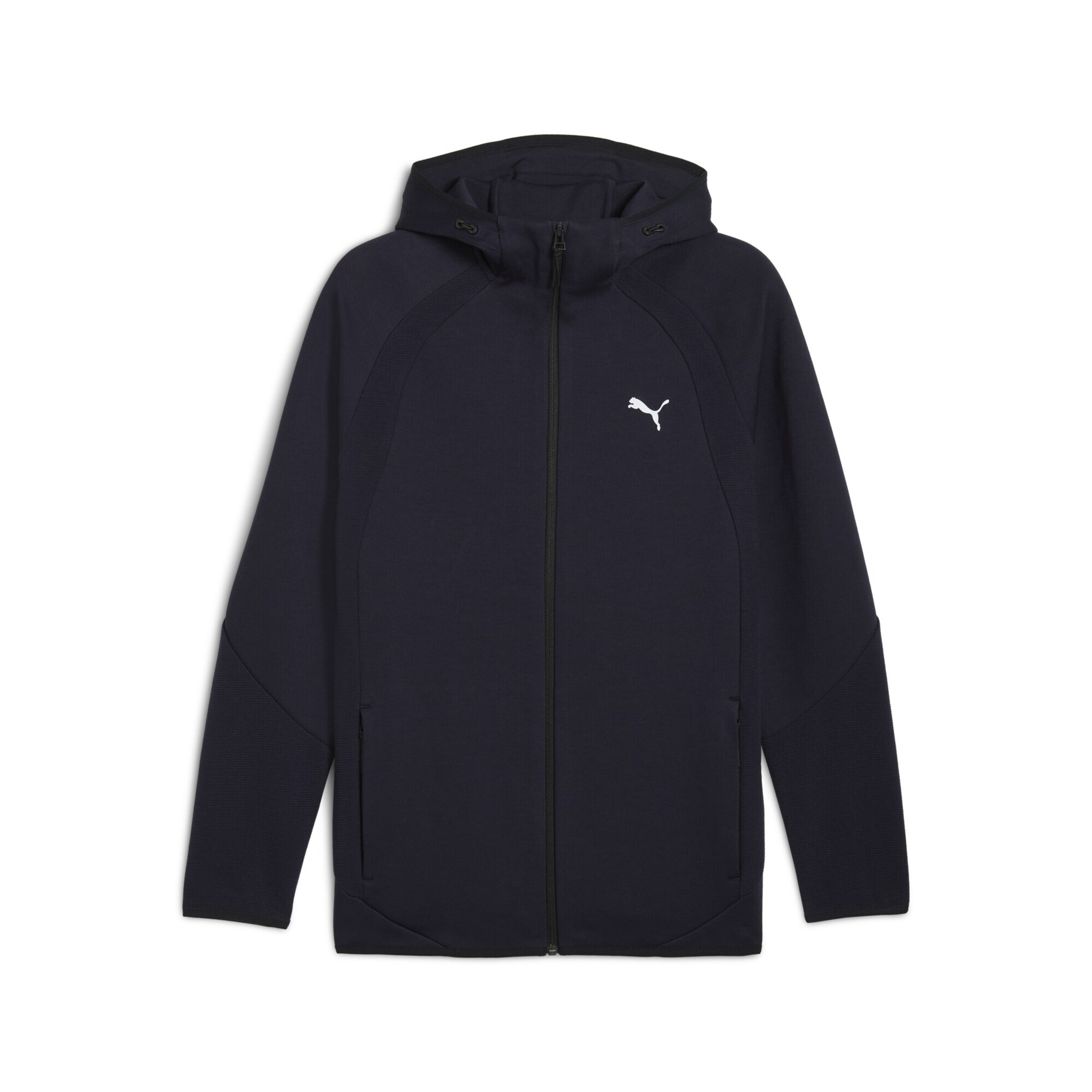 PUMA Sportsweatjacke 'Evostripe' in Blau: Vorderseite