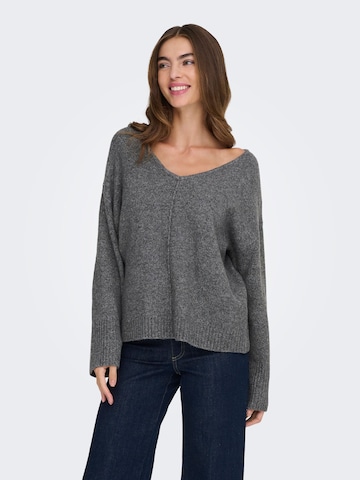 Pull-over 'ONLWHITNEY' ONLY en gris : devant