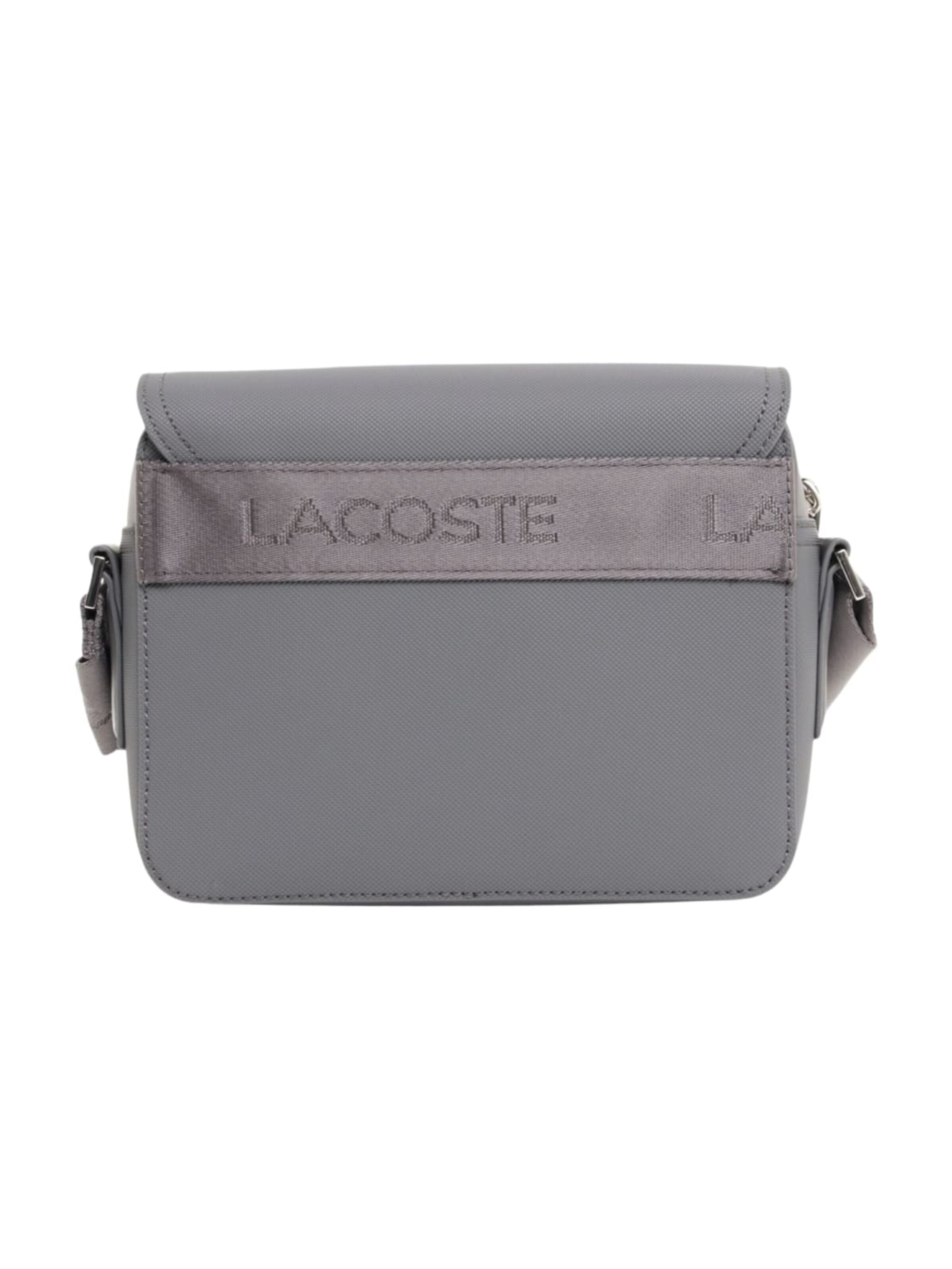 LACOSTE Crossbody bag 'Lacoste Petit sac messenger Homme Langon Petit Piqué' in Black