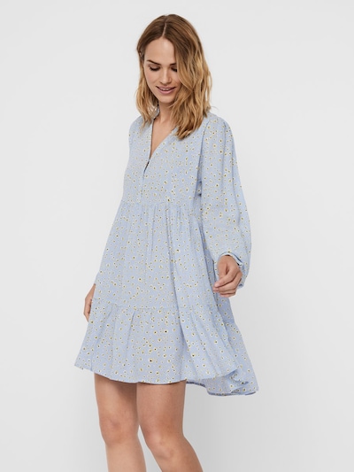 Vero Moda Kleid In Blau Gelb Weiss About You 