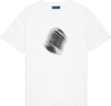 EMBLEMM Shirt 'Blurred Mic' in Weiß: Vorderseite