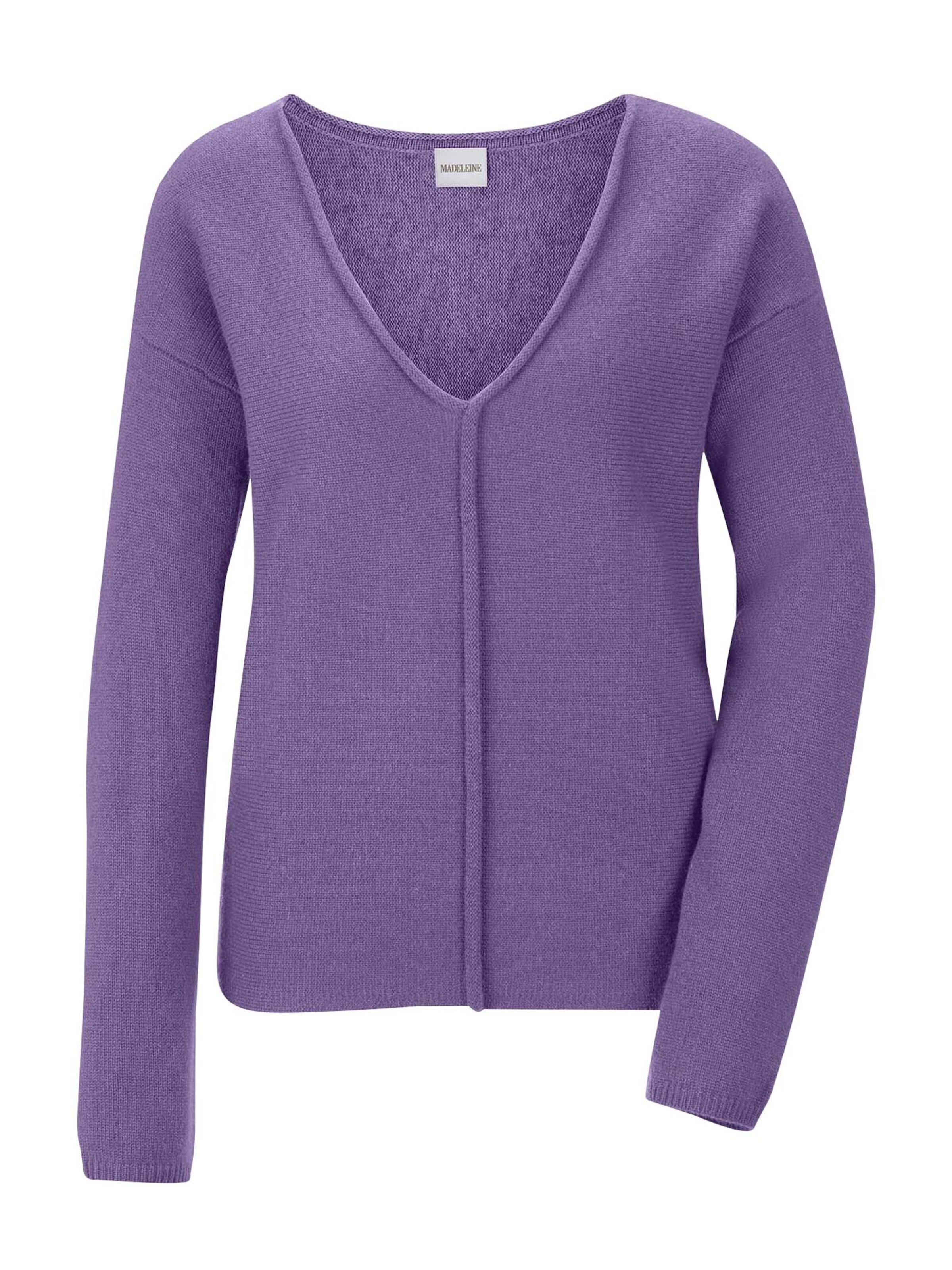Pull-over MADELEINE en violet : devant