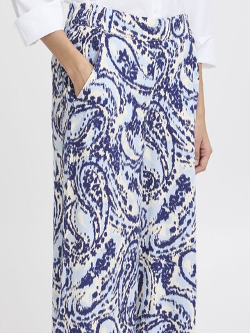 b.young Wide leg Trousers ' BYMMMJOELLA CULOTTE ' in Blue