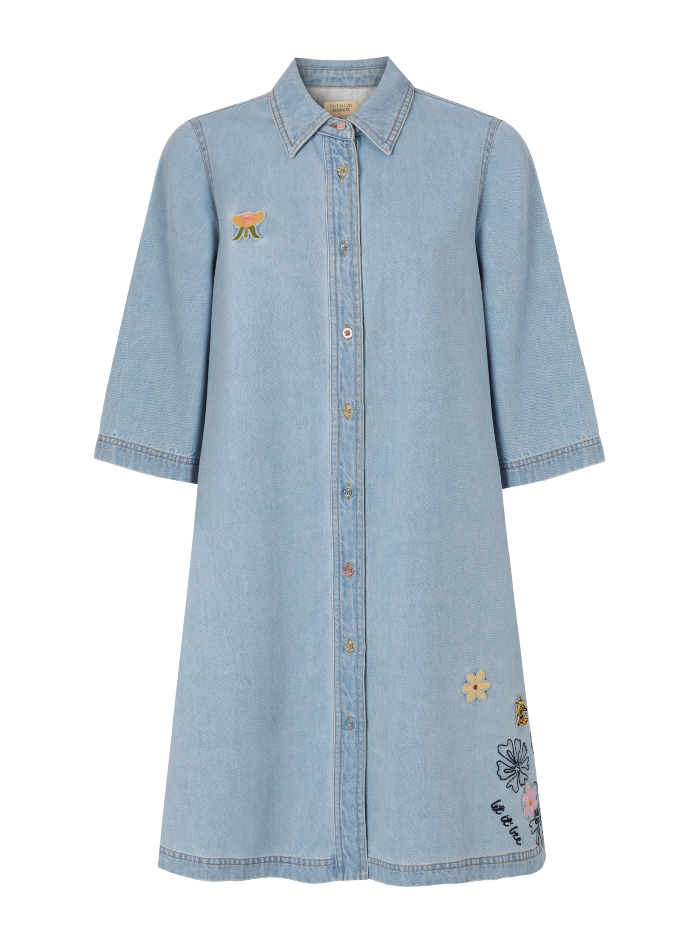 TATUUM Dress in Blue denim, Item view