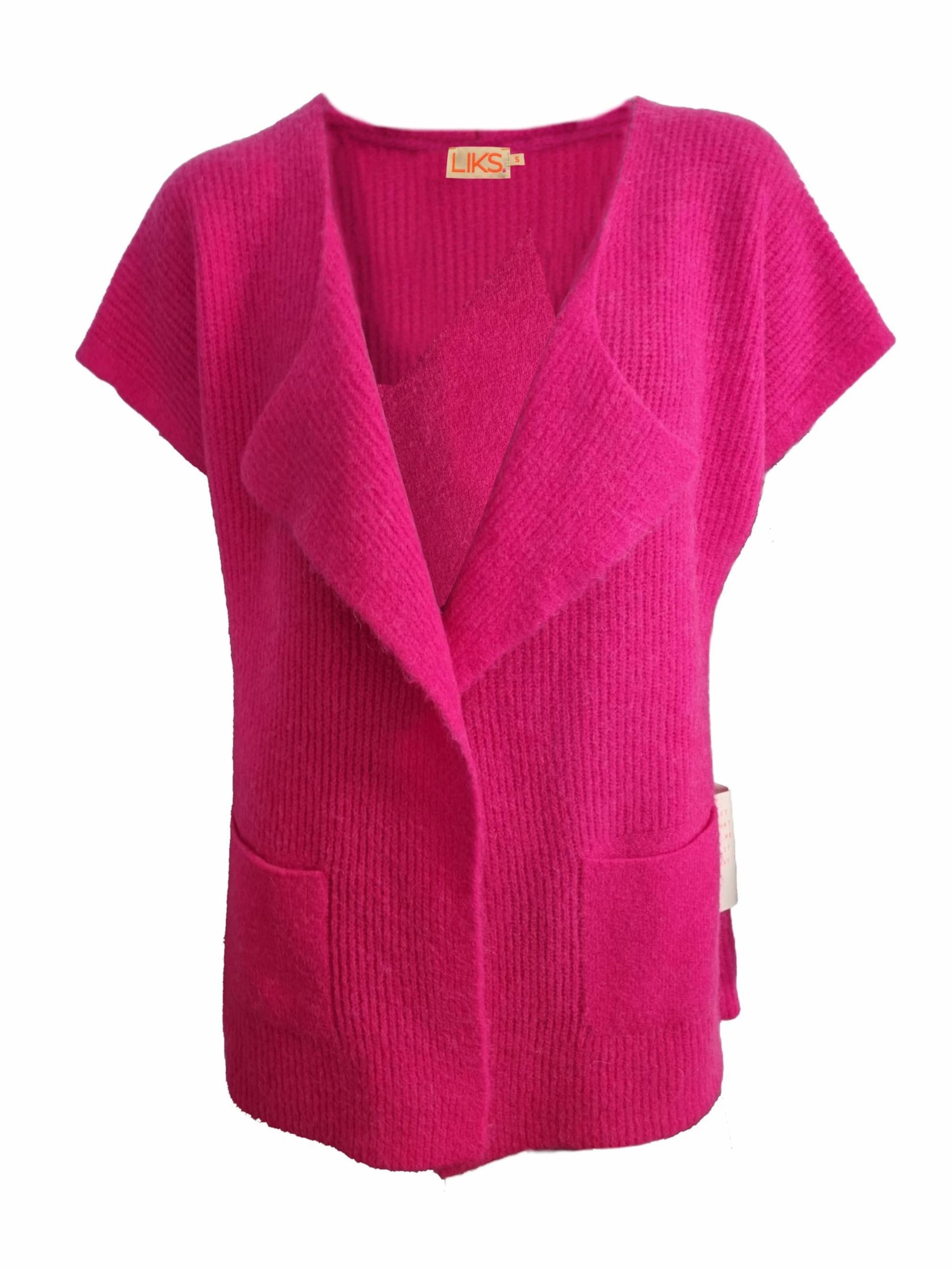 LIKS. Munich Strickjacke‌‌ in Pink: Vorderseite