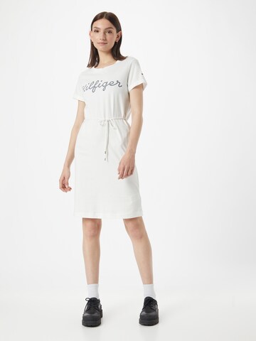 Robe TOMMY HILFIGER en blanc : devant