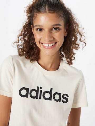 ADIDAS SPORTSWEAR Funkčné tričko 'Essentials  Logo' - Béžová