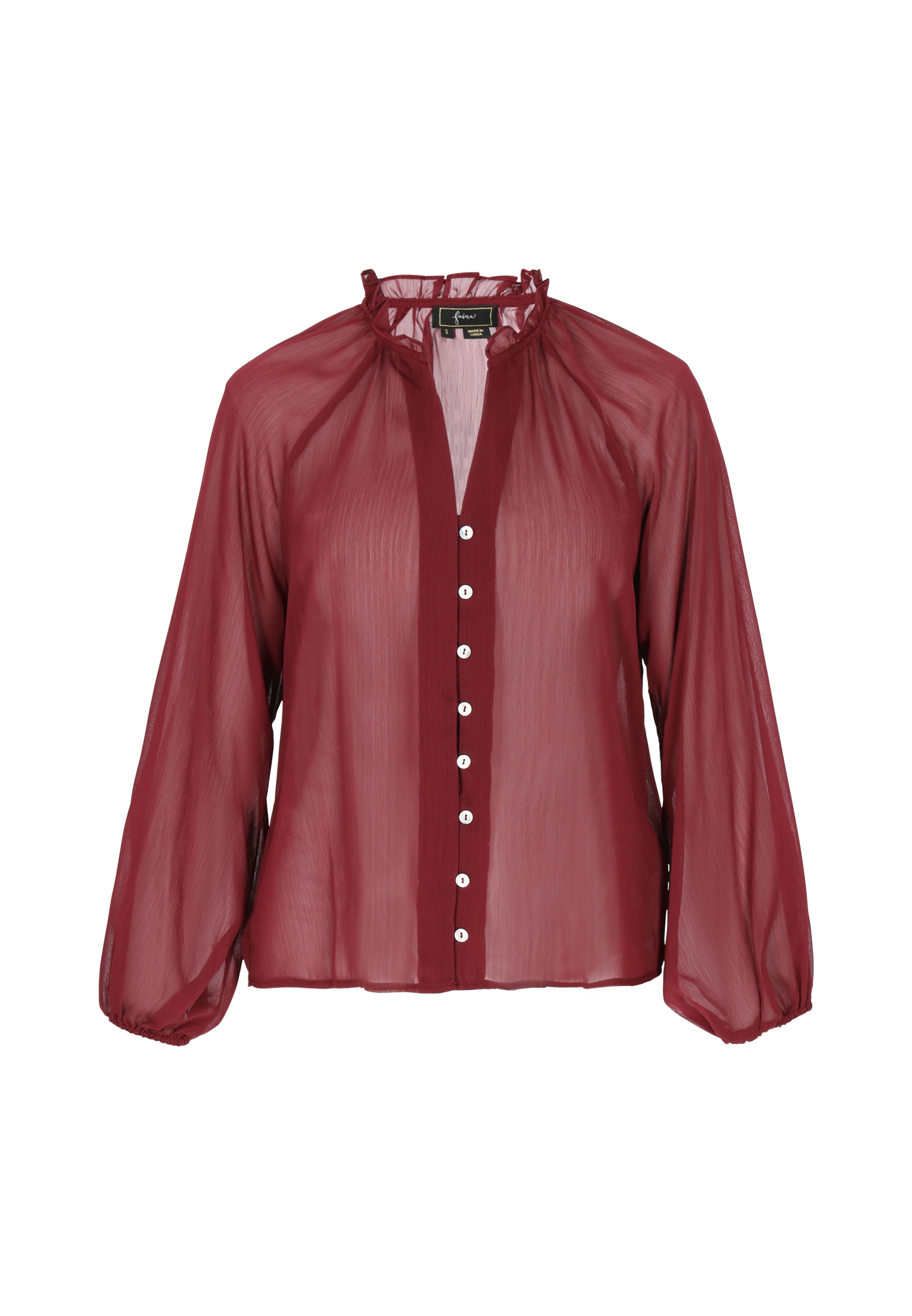 faina - Blusa en rojo: frente