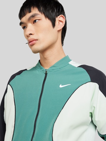 NIKE Sports sweat jacket in Green