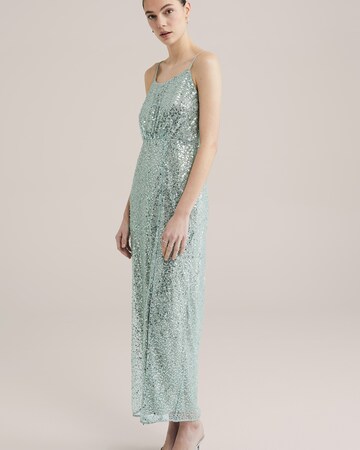 WE Fashion Evening dress in Green: front