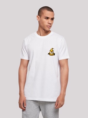 T-Shirt 'Rubber Duck Wizard' F4NT4STIC en blanc : devant