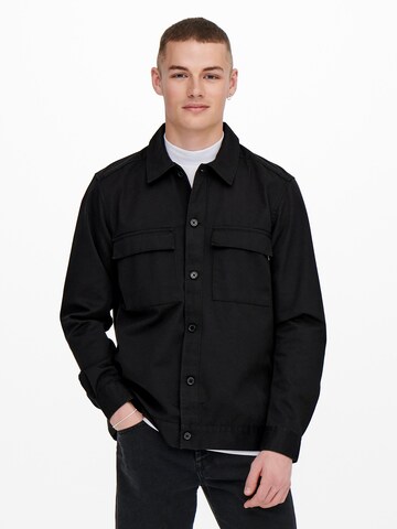 Only & Sons Between-season jacket 'Toby' in Black