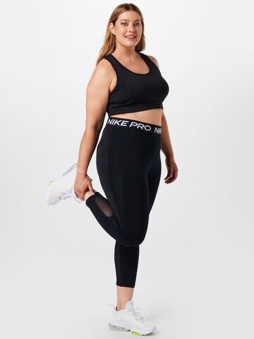 NIKE Skinny Sportovní kalhoty – černá