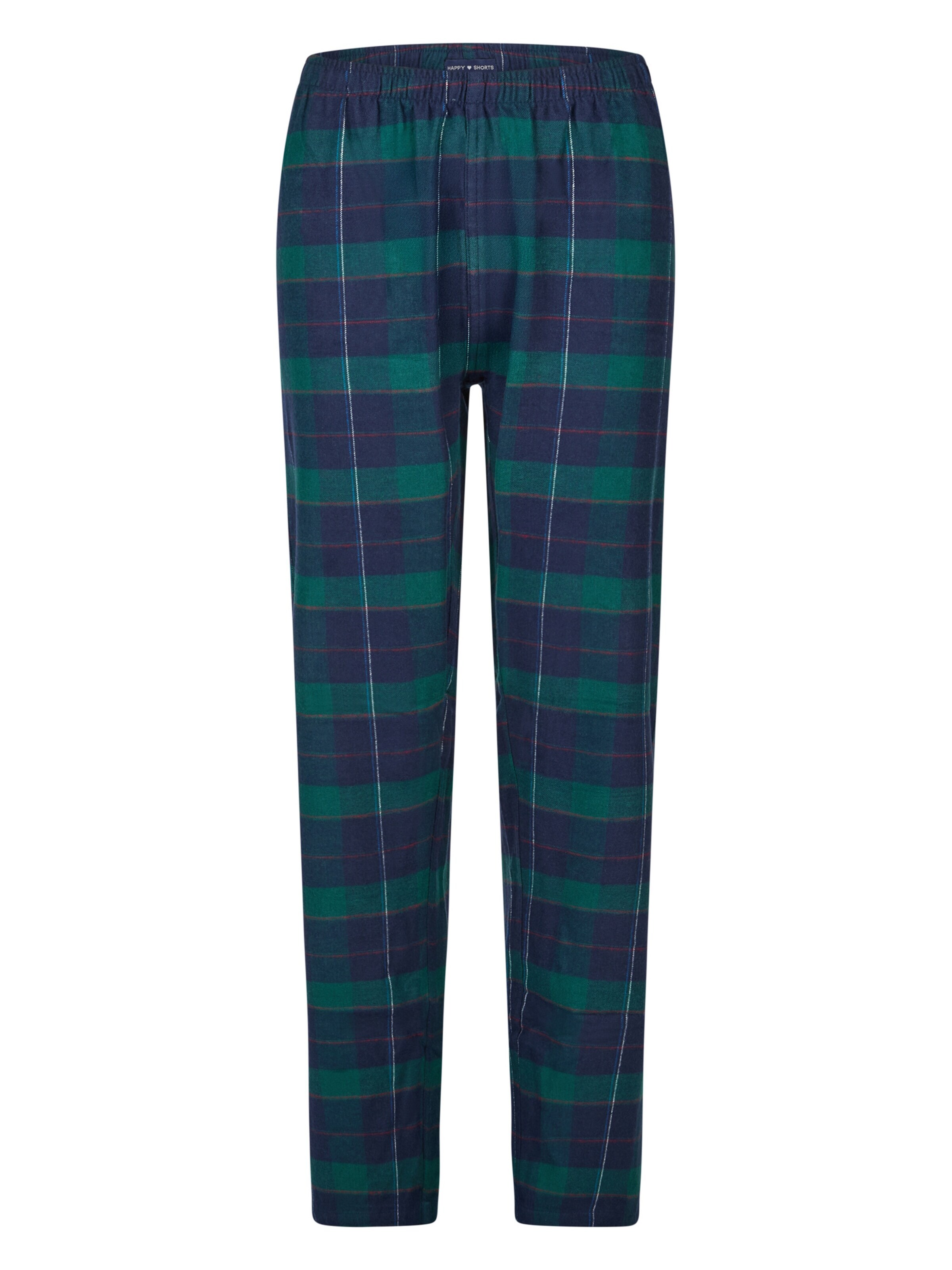 Happy Shorts Pyjama 'Christmas' in Groen
