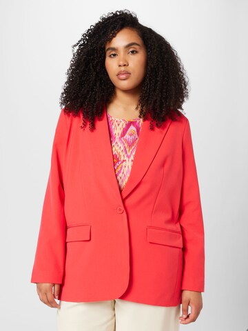 Vero Moda Curve - Blazer 'TROIANTHEA' em vermelho: frente