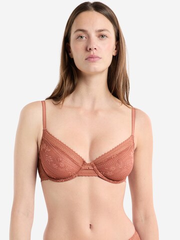 ETAM T-shirt Bra 'AURA' in Beige: front
