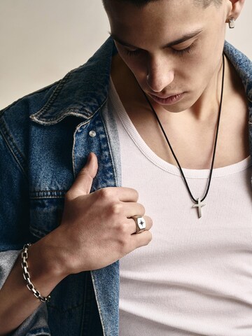 REYTEL Kette 'KANTTEN' in Silber: Vorderseite