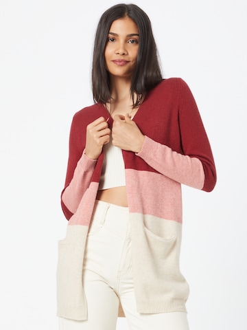 ONLY Knit Cardigan 'QUEEN' in Red: front