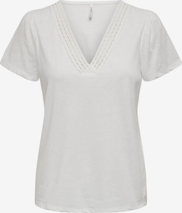 ONLY - Camiseta 'BENITA' en blanco: frente