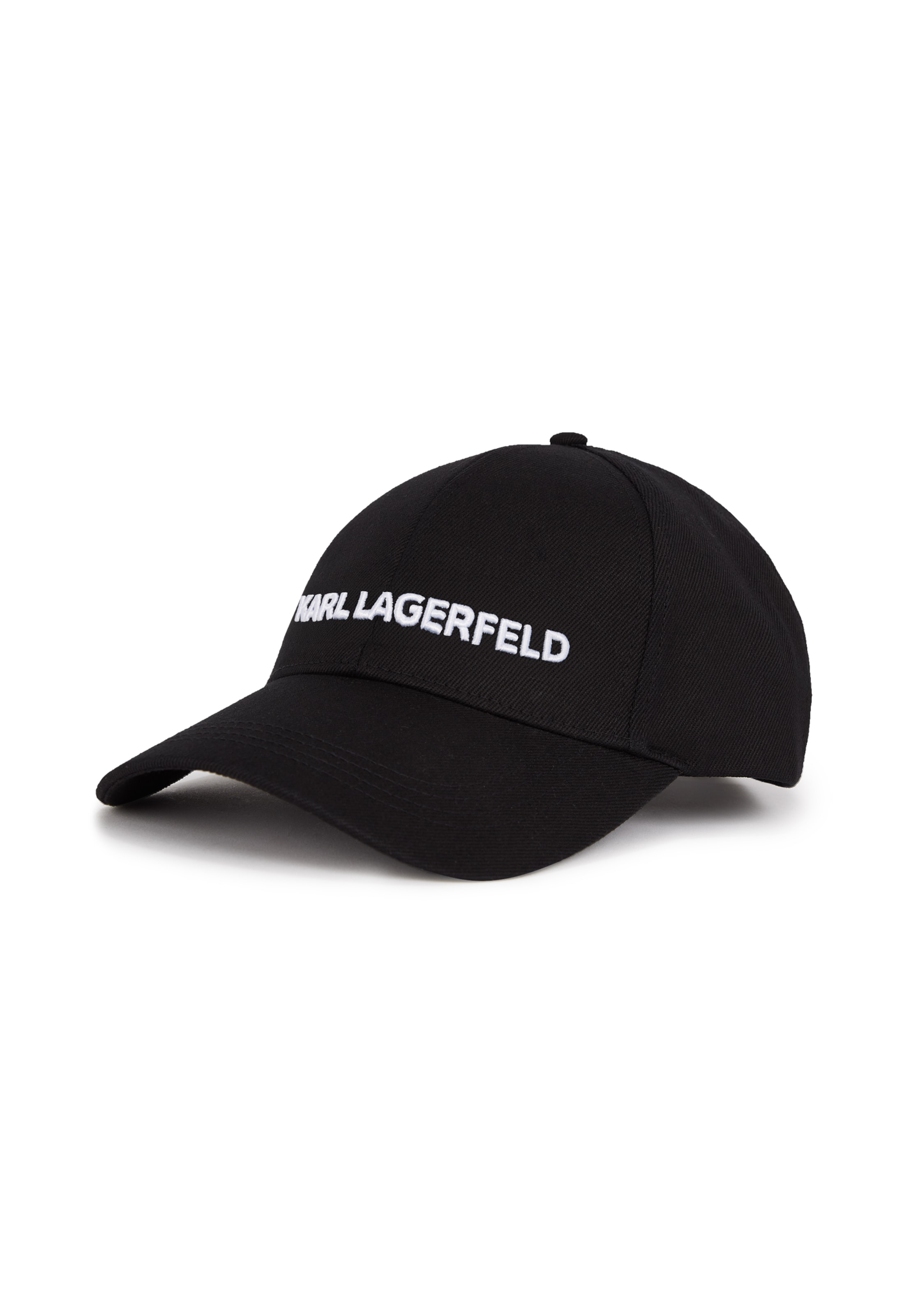 Cappello da baseball ' K/ESSENTIAL KAPPE ' di Karl Lagerfeld in nero: frontale