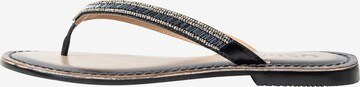 usha FESTIVAL T-bar sandals in Black: front