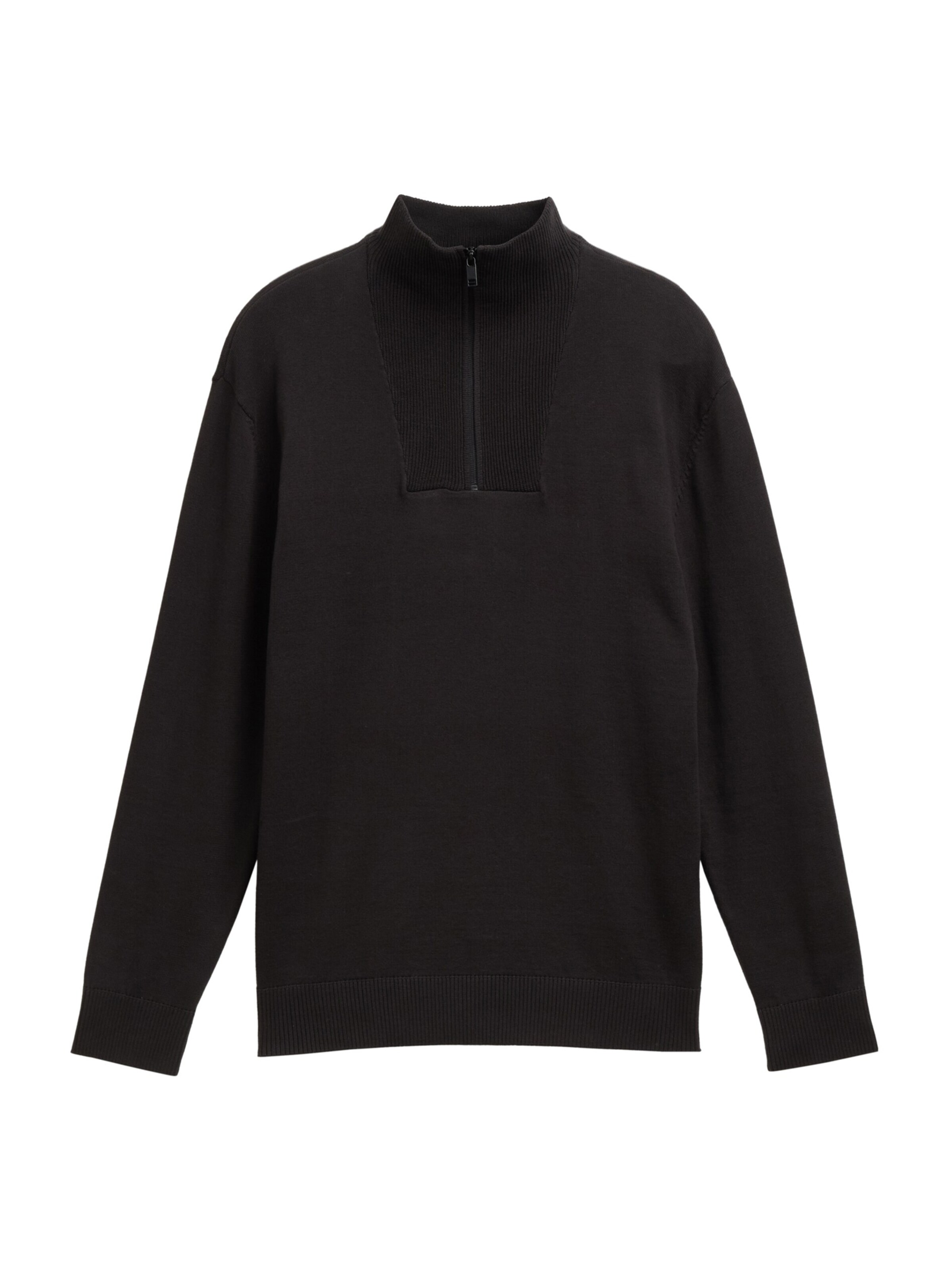 melns TOM TAILOR DENIM Džemperis: no priekšpuses