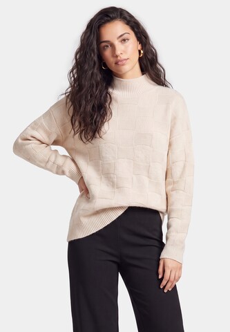 usha BLACK LABEL Trui in Beige: voorkant