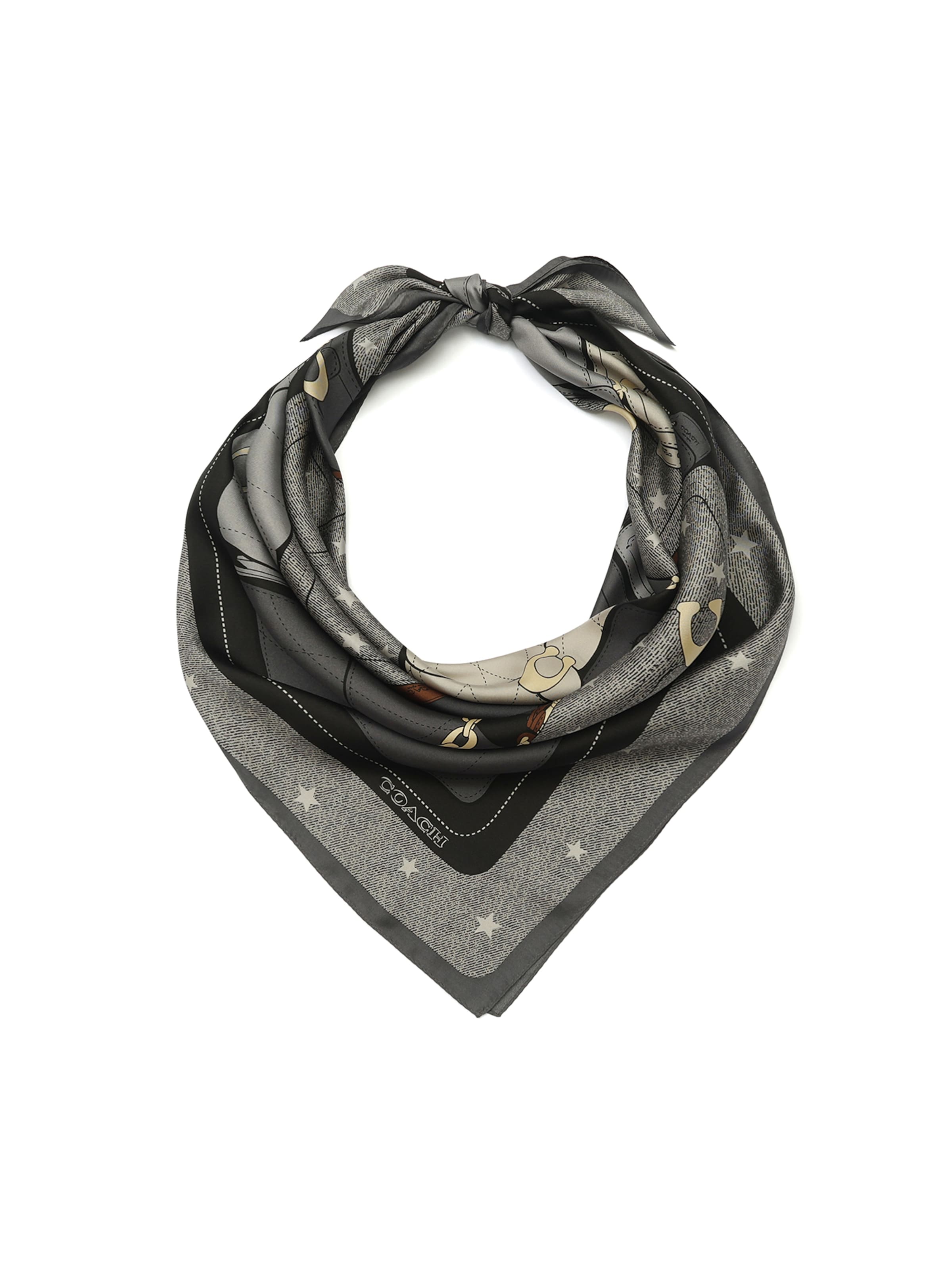 COACH - Pañuelo 'Stacked Tabby Star' en gris
