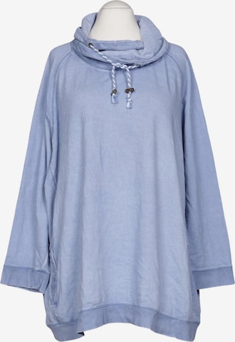 Ulla Popken Sweatshirt & Zip-Up Hoodie in 9XL in Blue: front