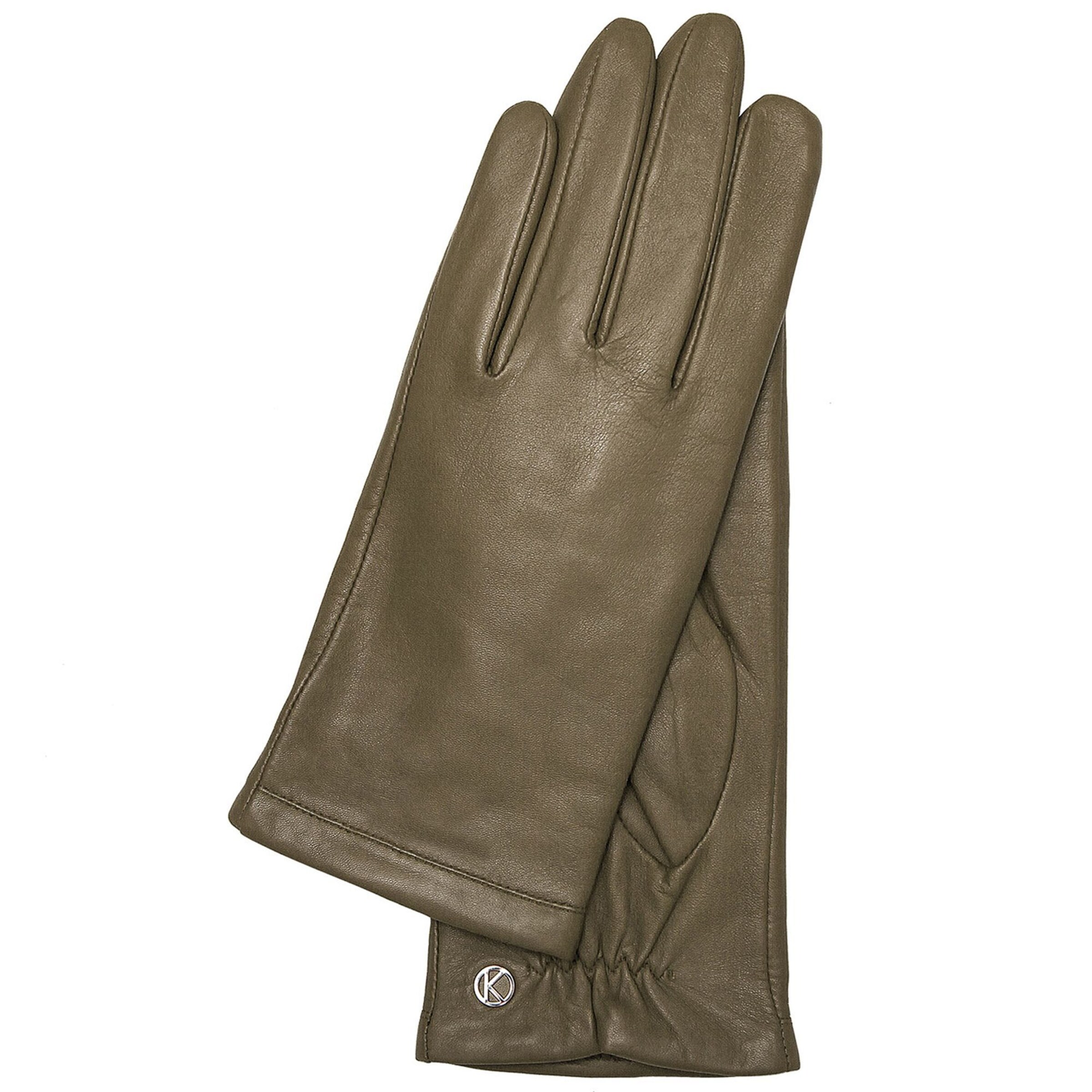 KESSLER Full finger gloves 'Chelsea' in Green: front