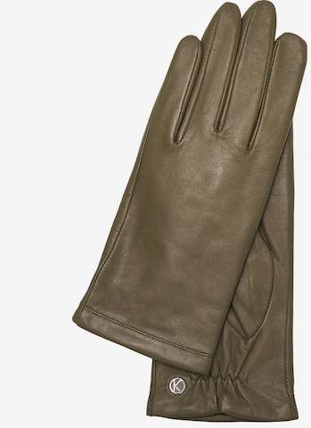 KESSLER Full Finger Gloves 'Chelsea' in Green: front