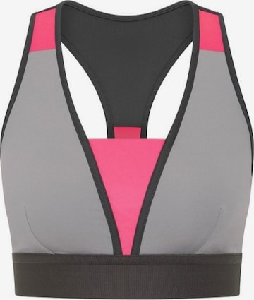 Horizon Athletic Sport-BH 'Kokoda' in Grau: Vorderseite