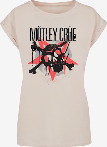 Merchcode T-Shirt 'Motley Crue - Montage Skull' in Weiß: predná strana