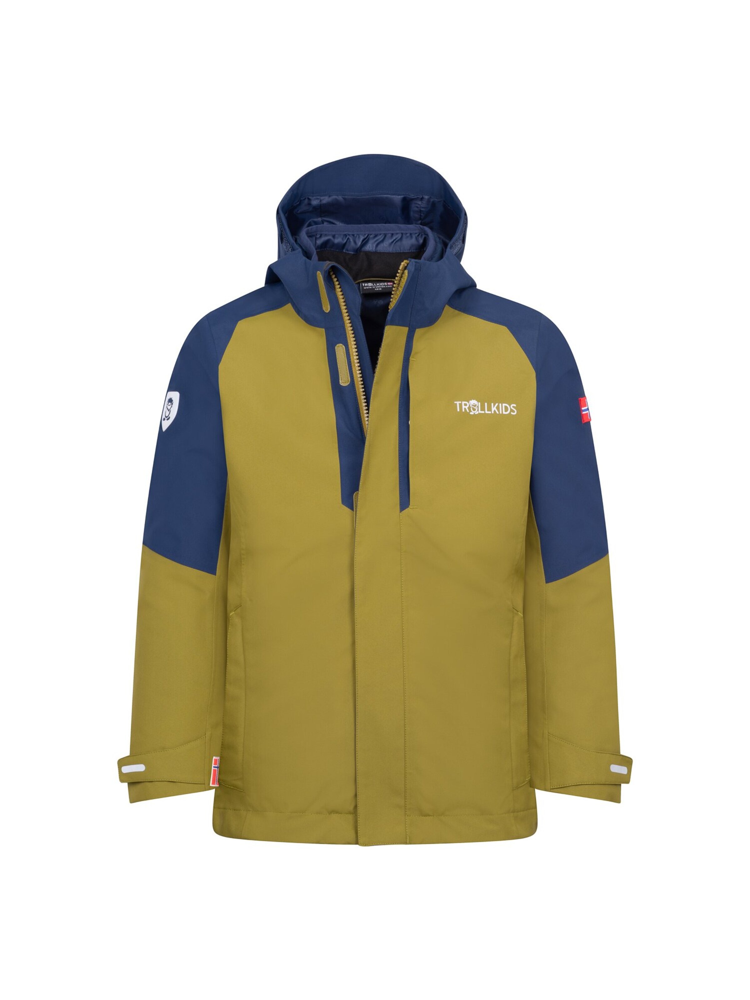 TROLLKIDS Outdoor jacket in Green: front