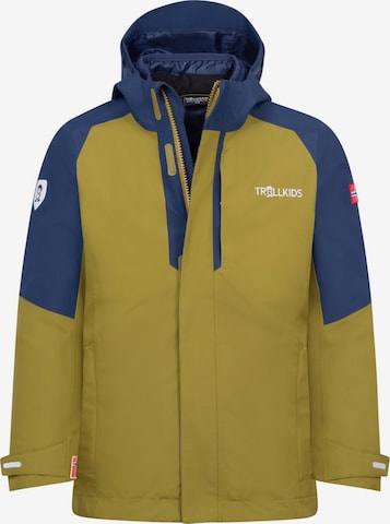 TROLLKIDS Outdoor jacket in Green: front