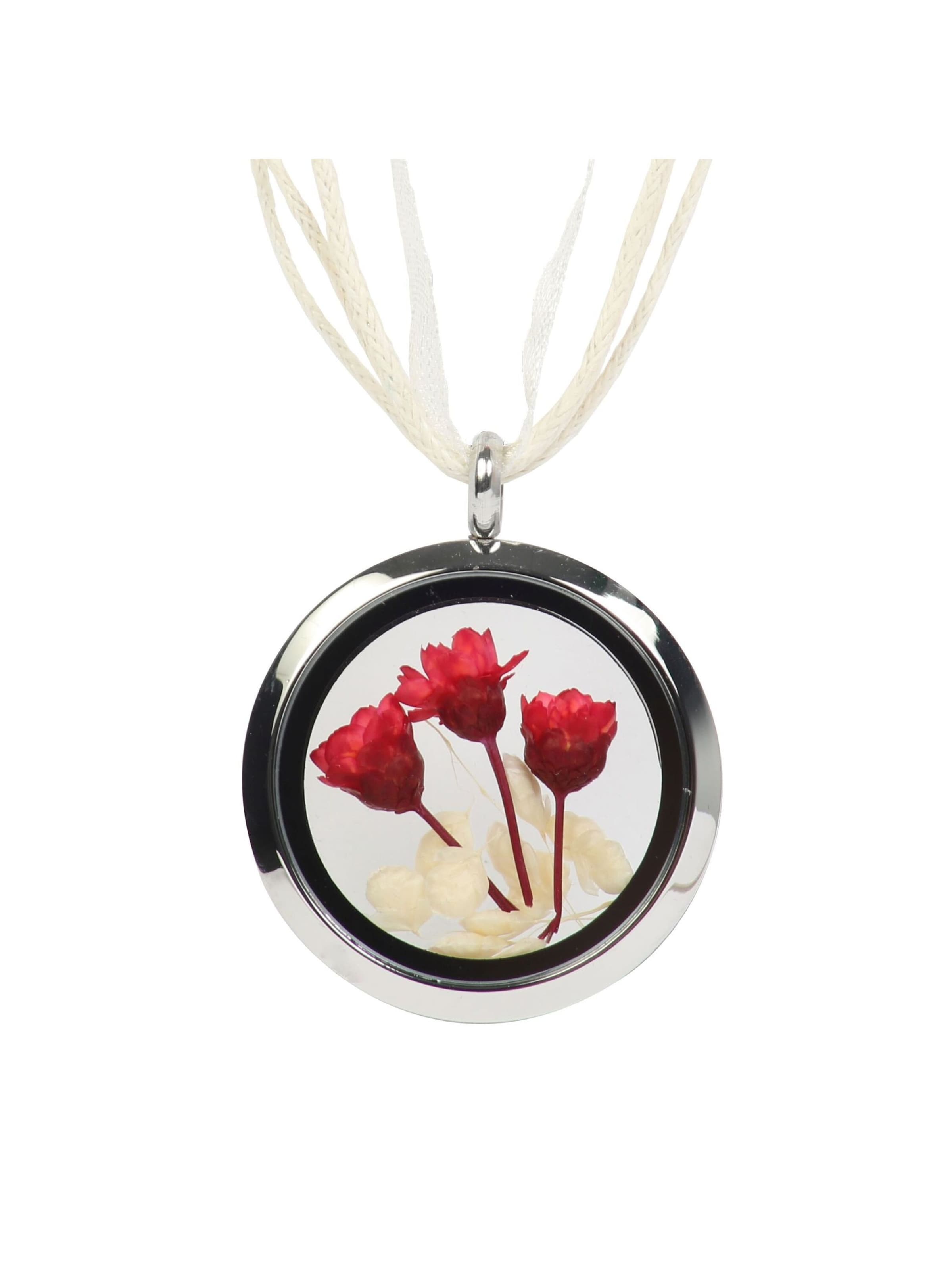 Pendentif DeMarie en rouge : devant