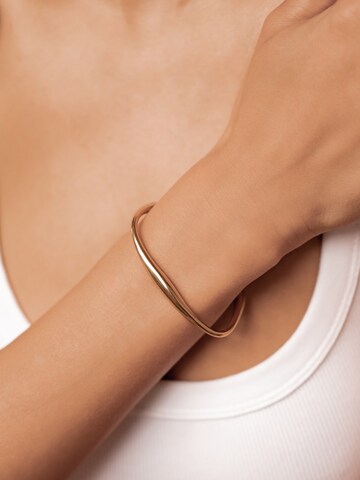 Hey Happiness Bracelet 'Curve Bangle' in Gold