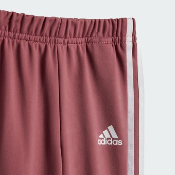 ADIDAS SPORTSWEAR Tracksuit 'ESSENTIALS SHINY' in Red